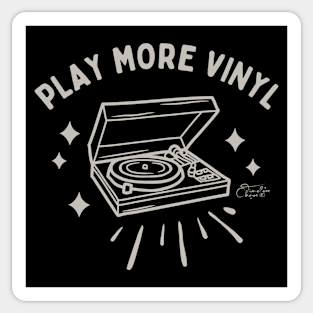 Play More Vinyl Sticker